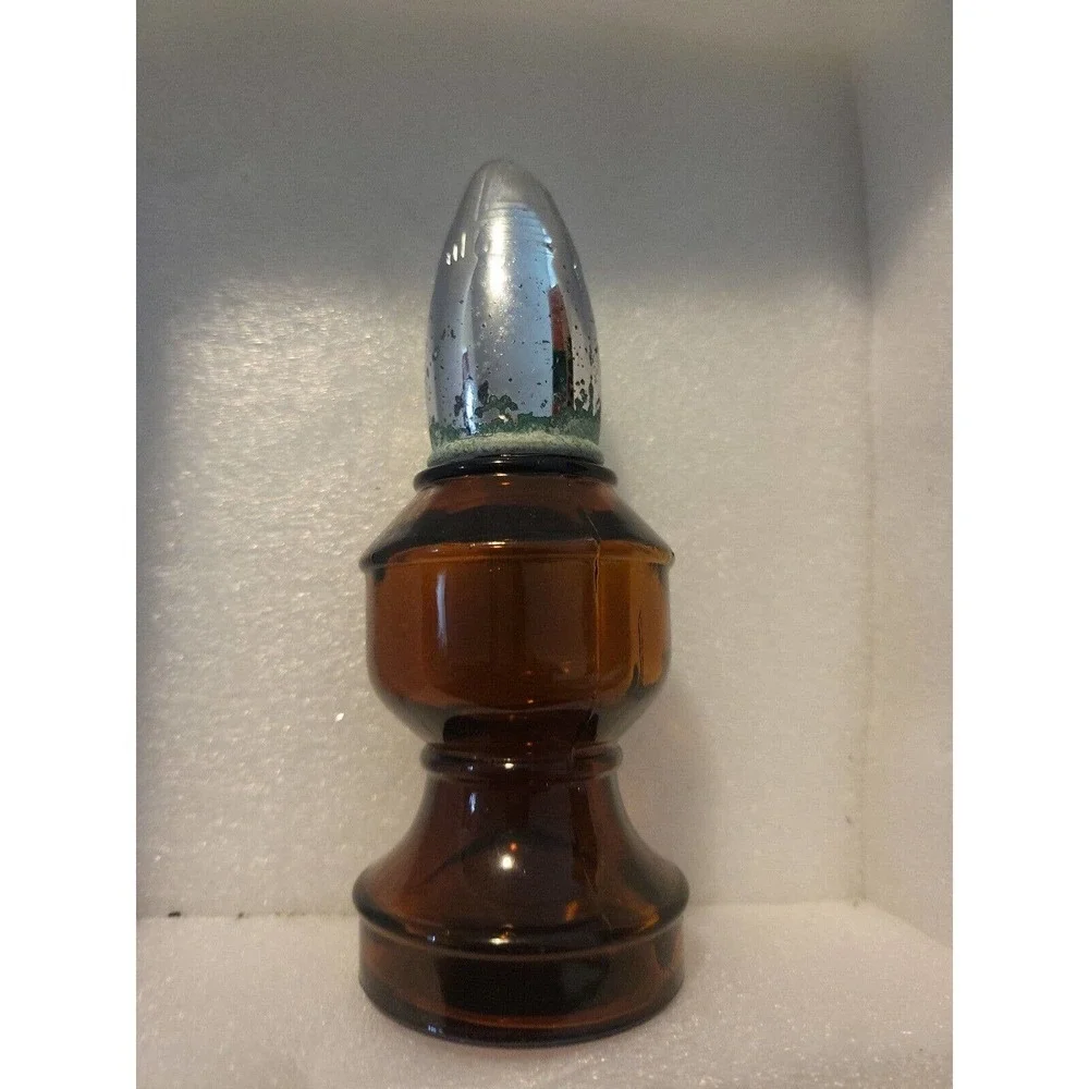 Vintage Avon Bottle Bishop Chess Piece Amber Aftershave Perfume Cologne - Picture 3 of 8